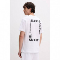 KLJ REG BACK FRAME TEE WHITE