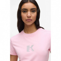 Klj Slim Ss K Logo Tee Fairytale  KARL LAGERFELD