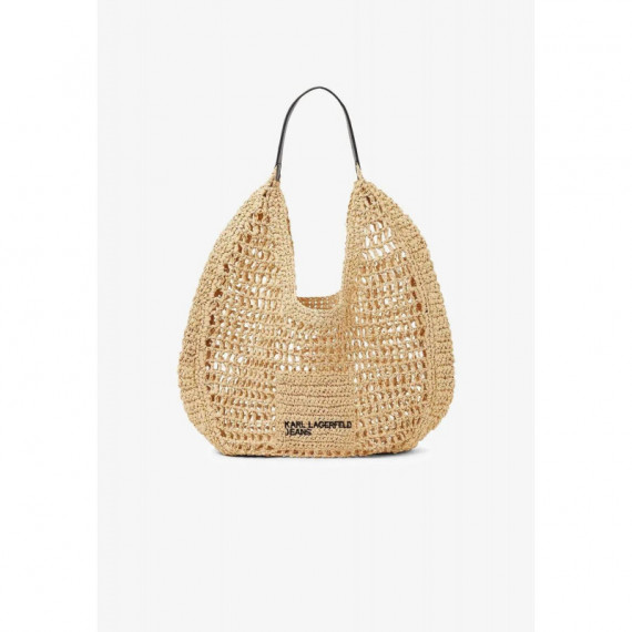 Klj Raffia Summer Hobo Natural  KARL LAGERFELD