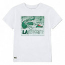LCB TEXTURED GRAPHIC TEE BLANC