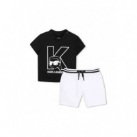 Set Camiseta+short Blanco  KARL LAGERFELD