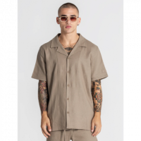 Camisa Gk Nature Linen Marrón  GIANNIKAVANAGH