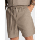 Pantalón Gk Nature Linen Marrón  GIANNIKAVANAGH