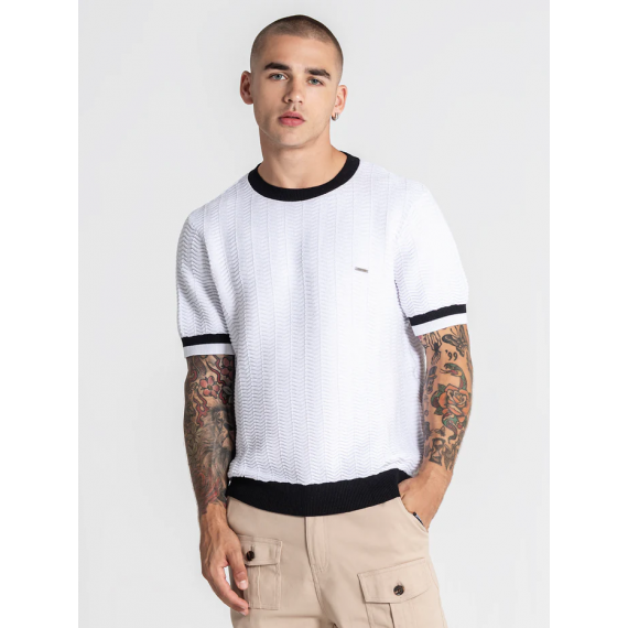 Camiseta Gk Edge Knit Blanco  GIANNIKAVANAGH