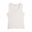 CAMISETA DE TIRANTES ACANALADA Y CORTE SLIM