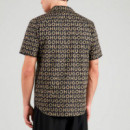 Camisa Relaxed Fit con Logo Estampado  HUGO BOSS