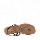 Sandalias Piel Pedrería Kingfield