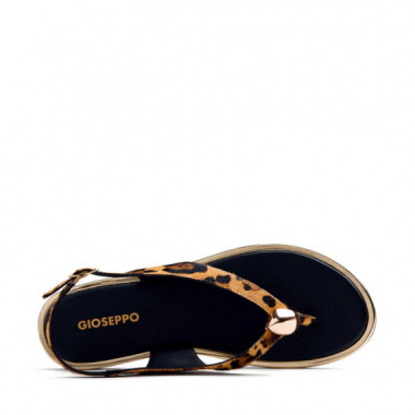 Sandalias Piel Estampado Animal Joya Mumias