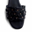Sandalias Mules Piel Flores Gatundu