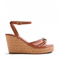 Sandalias Cuña Piel Joya Soudan  GIOSEPPO