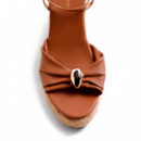 Sandalias Cuña Piel Joya Soudan  GIOSEPPO