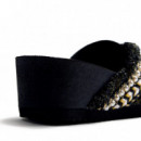 Sandalias Bio Cuña Abalorios Wadena