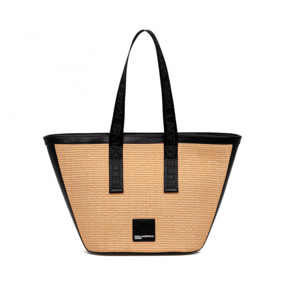 Bolso Box Logo Raffia Shopper  KARL LAGERFELD JEANS