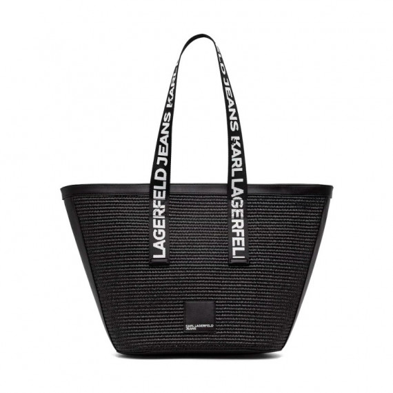 Bolso Box Logo Raffia Shopper  KARL LAGERFELD JEANS