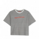 Camiseta a Rayas con Logo Kids  ZADIG & VOLTAIRE