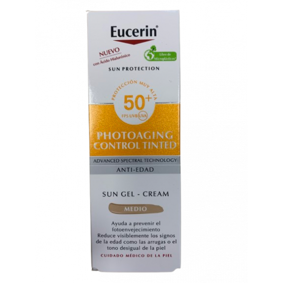 Eucerin Sun Protection 50+ Cc Creme Photoaging Control 1 Envase 50 Ml  BDF