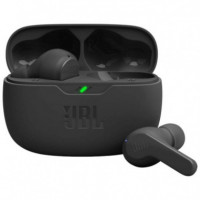 JBL Auriculares Inalambricos Wave Beam Negro Estuche de Carga/ Aut. 32H