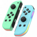 GENERICO NINTENDO GAMEPAD SWITCH JOY-CON AZUL / VERDE CON RGB