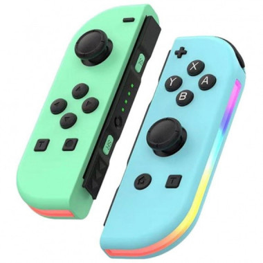 GENERICO NINTENDO GAMEPAD SWITCH JOY-CON AZUL / VERDE CON RGB