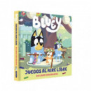 BLUEY LIBRO DE CARTON CON SOLAPAS JUEGOS AL AIRE LIBRE