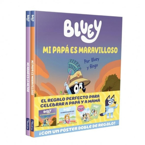 (pack). storybooks de bluey:papa y mama.(cuento infantil)