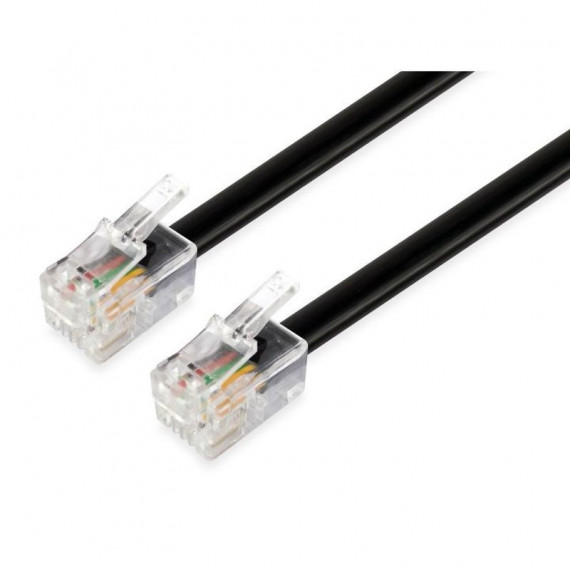 EQUIP CABLE TELEFONO RJ11 4P4C 5M NEGRO