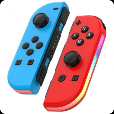 GENERICO NINTENDO GAMEPAD SWITCH JOY-CON AZUL/ROJO CON RGB