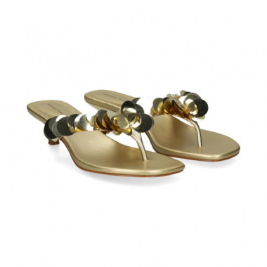 ESCLAVA LENTEJUELAS METALIZADA ORO