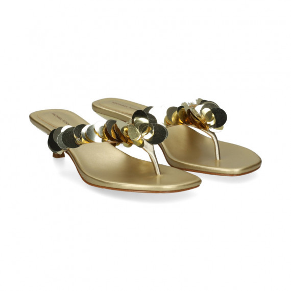 ESCLAVA LENTEJUELAS METALIZADA ORO