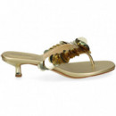 ESCLAVA LENTEJUELAS METALIZADA ORO