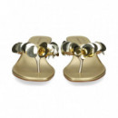 ESCLAVA LENTEJUELAS METALIZADA ORO