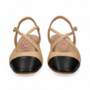 EMPEINE CRUZADO NEGRO+CUERO