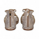 TALON ALTO ENTRELAZADA STRASS BEIGE