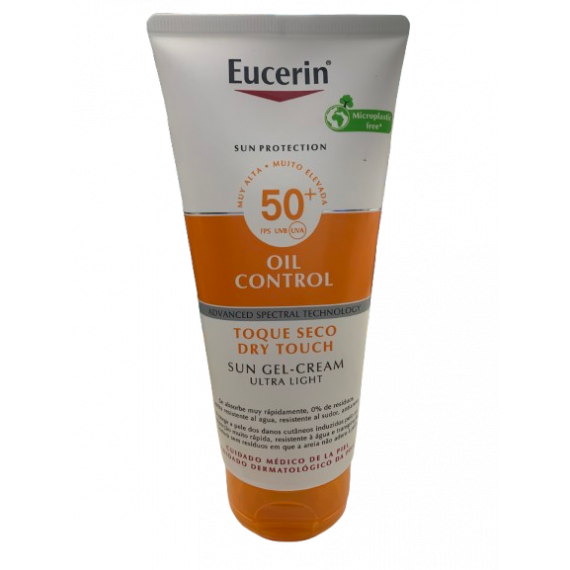 Eeucerin Sun Body Gel Cream Dry Touch Spf 50+ Sensitive Protect 1 Envase 200 Ml  BDF