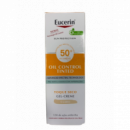Eucerin Sun Protection Spf 50+ Oil Control Tinted 1 Tubo 50 Ml Color Claro  BDF