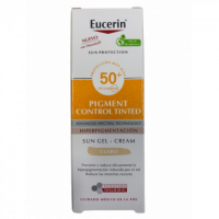 Eucerin Sun Protection Spf 50+ Pigment Control Tinted 1 Envase 50 Ml Color Claro  BDF