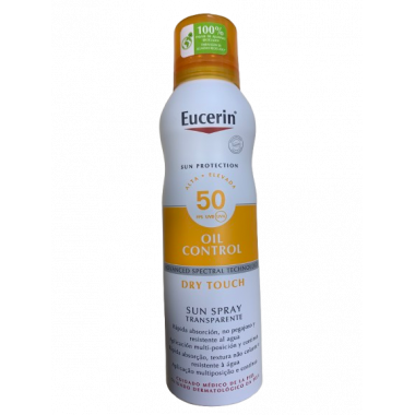 Eucerin Sun Protection 50 Spray Transparente Dry Touch 1 Envase 200 Ml  BDF