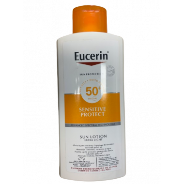 Eucerin Sun Protection 50+ Locion Extra Light Sensitive Protect 1 Envase 400 Ml  BDF