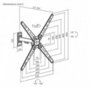 Soporte de Televisión Cromad con Brazo Extensible 13-55 pulgadas