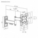 Soporte de Pared con Brazo TV Cromad para Pantallas de 13-32 Pulgadas Doble Extensión