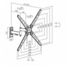 Soporte con Brazo para Televisor Cromad de Doble Extensión 13-55 Pulgadas