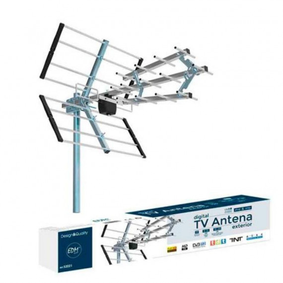 Antena UHF de TV EDM 470-694 MHz Alta Ganancia