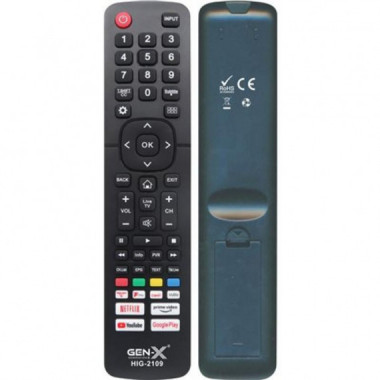 Mando Universal Grande para Televisores Hisense HIG-2109 Gen-X