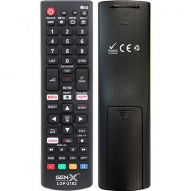 Mando Universal Peque&ntilde;o Gen-X LGG-2102 para Televisores LG