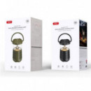 Altavoz Bluetooth XO XOF49 15W con Lámpara de Camping Verde
