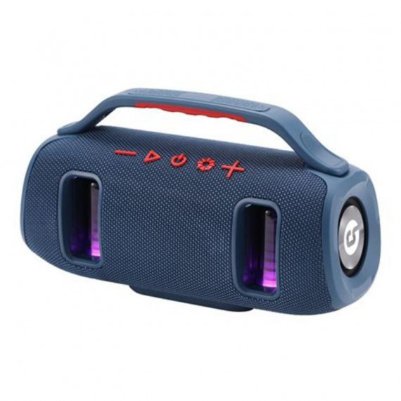 Altavoz Bluetooth Coolsound Bravebox Azul 15W TWS con Iluminación LED RGB