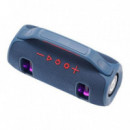 Altavoz Bluetooth Coolsound Bravebox Azul 15W TWS con Iluminación LED RGB