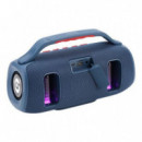 Altavoz Bluetooth Coolsound Bravebox Azul 15W TWS con Iluminación LED RGB