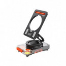 Altavoz Bluetooth Portátil XO F65 con Soporte para Smartphone, Color Ferroso