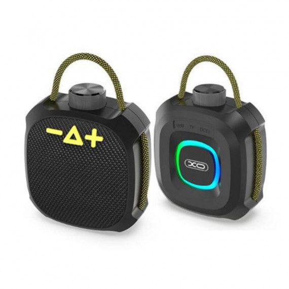 Altavoz Bluetooth Portátil XO F77 IP66 Negro con Luz RGB